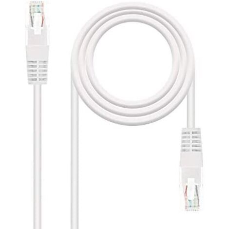 Cable de Red RJ45 UTP Nanocable 10.20.0400-L30 Cat.6/ 30cm/ Blanco