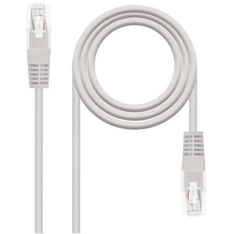Cable de Red RJ45 UTP Nanocable 10.20.1301 Cat.6/ 1m/ Gris