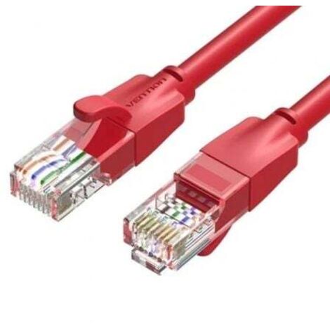 Cable de Red RJ45 UTP Vention IBERF Cat.6/ 1m/ Rojo