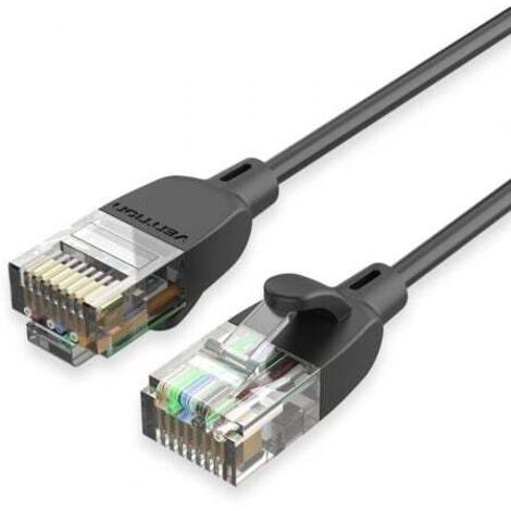 Cable de Red RJ45 UTP Vention IBIBI Cat.6A/ 3m/ Negro