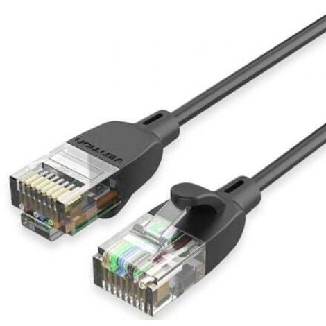 Cable de Red RJ45 UTP Vention IBJBK Cat.6A/ 8m/ Negro
