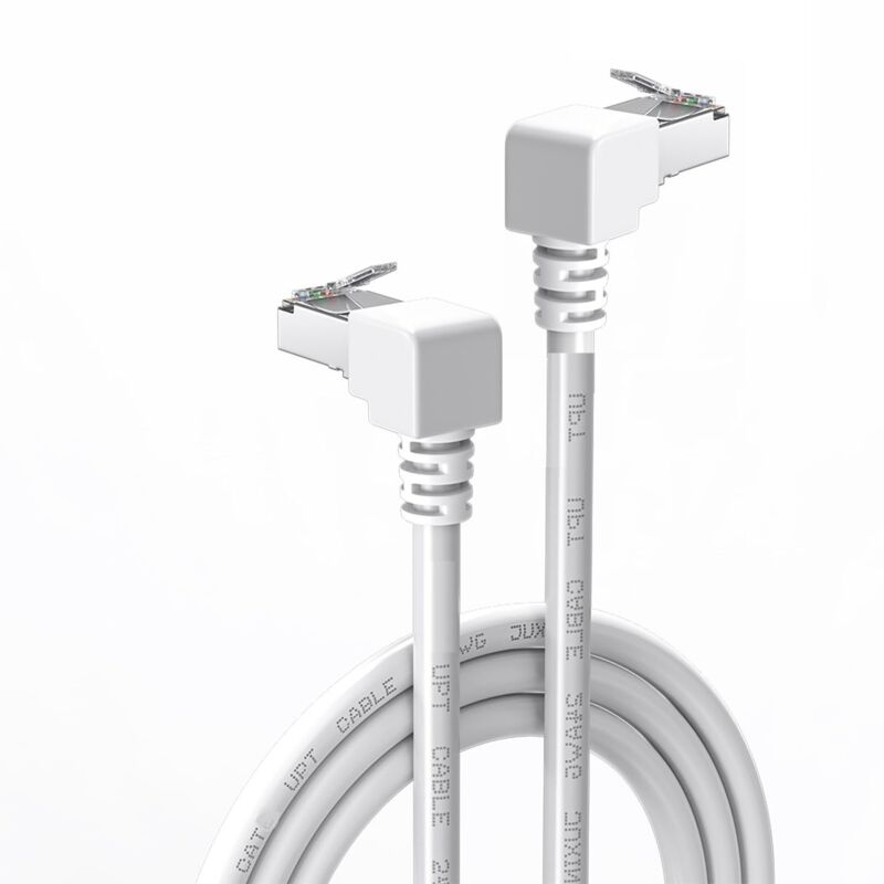 

Cable de red UTP CAT5E 2x 90 grados 0.50 M Blanco