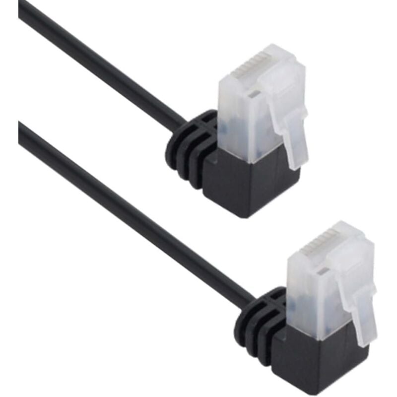 

Cable de red UTP CAT5E 2x 90 grados 10 M Negro