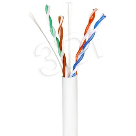 Cable de red UTP Cat6 Q-LANTEC de 305 m - Gris claro