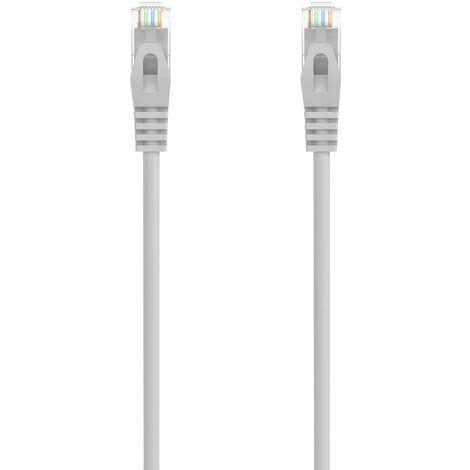 Cable de red UTP CAT6a 0.50 M Gris
