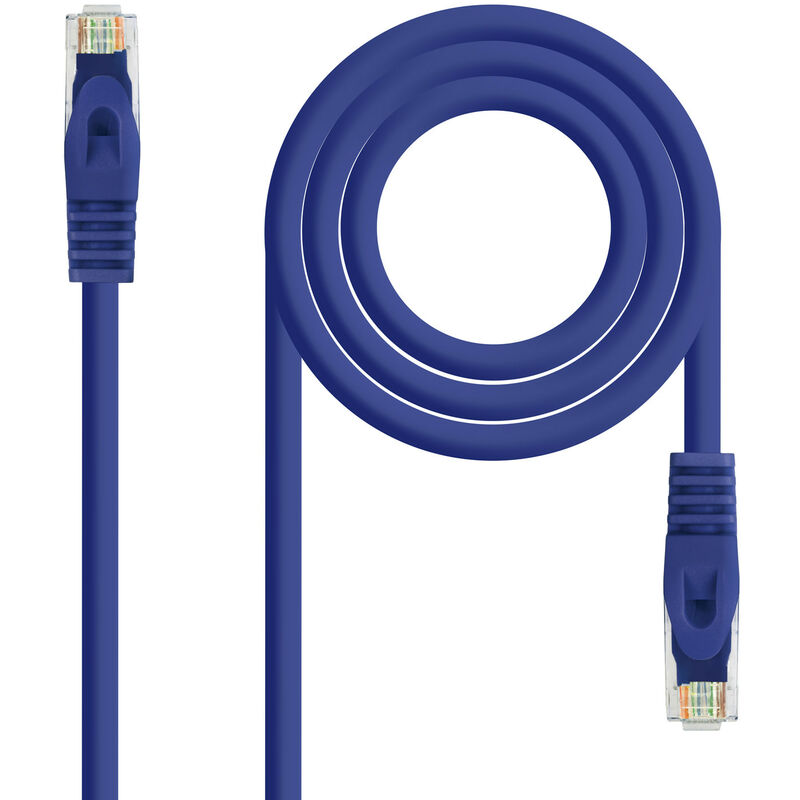 

Nanocable - Latiguillo RJ45 Cat6a UTP CU LSZH 1m AZUL