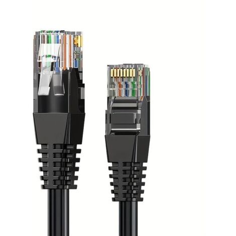 Cable de red UTP CAT6a 1 M Negro