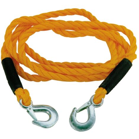 CABLE DE REMORQUAGE AVEC CROCHETS DE SECURITE 3MX14MM 3000KG MAX CARPOINT