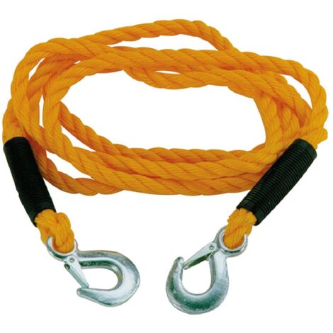 CABLE DE REMORQUAGE AVEC CROCHETS DE SECURITE 3MX14MM 3000KG MAX CARPOINT
