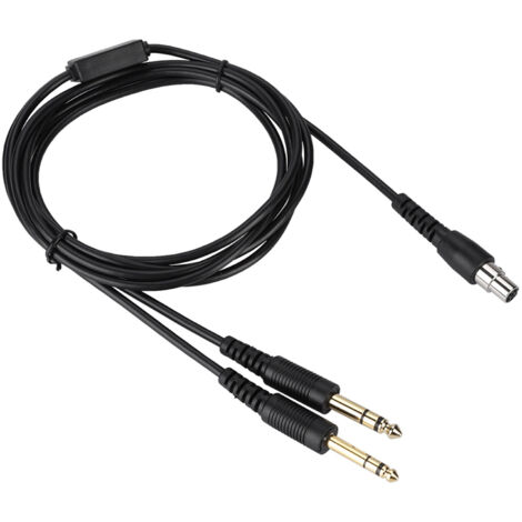 Câble de remplacement 200cm pour casque d'aviation avec interrupteur et adaptateur pour pilotes DIY