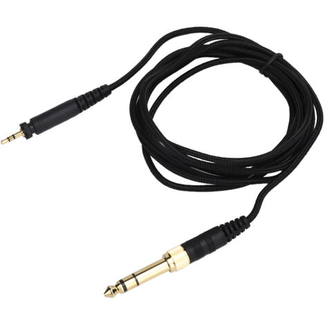 Câble de remplacement 2m pour casque audio Philips SHP9000, fil noir