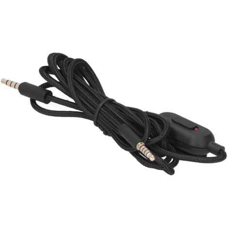 Câble de remplacement avec contrôle de volume et micro pour casque gaming Logitech G233 G433 G PRO X