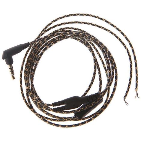 Câble de remplacement pour casque audio, interface 3,5 mm, rallonge avec réduction de bruit