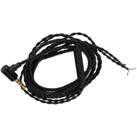 Câble de remplacement pour casque/microphone, fil de cuivre semi-fini, pour mises à niveau.