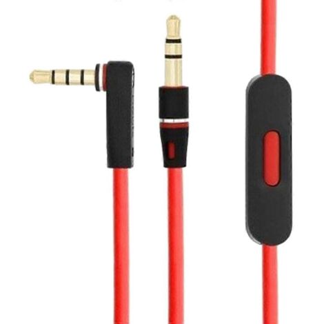 Câble de remplacement pour écouteurs Beats Mixr/Solo HD avec télécommande et contrôle du volume, fil audio mâle-mâle