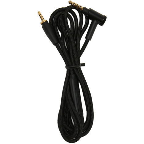 Câble de remplacement pour écouteurs Sennheiser avec micro, angle droit 90°, fil OFC, 1,5 m
