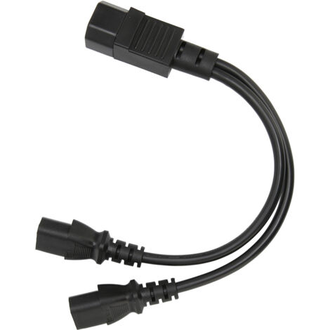 Câble de répartition IEC C14 vers double C13, 2500W 10A, pour moniteurs et périphériques informatiques