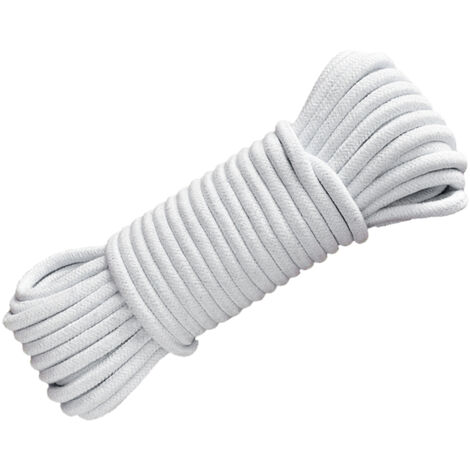 Cable de riego automático para plantas – 4 mm x 10 m, algodón blanco – Kit de bricolaje para un sistema de riego sostenible – 1 unidad