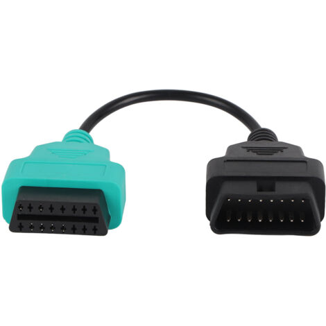 Câble de Scanner Tbest ABS OBD2, Câble de Scanner de Direction Assistée Remplacement de Câble de Diagnostic ABS OBD2 Vert pour Outil de Numérisation(Vert).