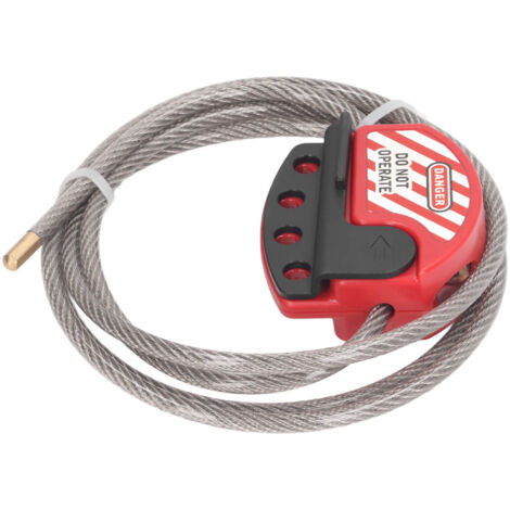 Câble de sécurité ajustable en acier inoxydable, 4 trous de fixation pour maintenance industrielle et procédures de sûreté