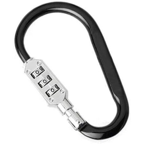 Câble de sécurité antivol à combinaison numérique mousqueton vélo véhicule électrique casque antivol alliage d'aluminium robuste
