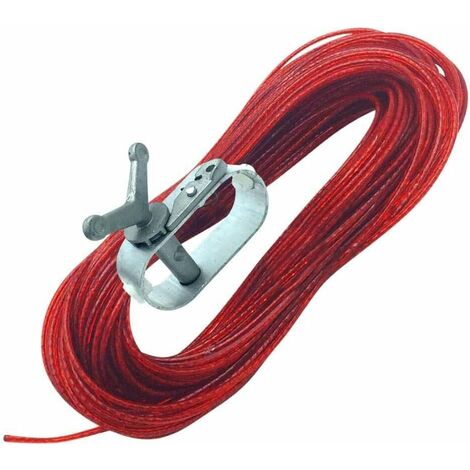 Câble De Serrage Avec Tendeur Pour Bâche Piscine 30,5m Cordon Treuil de Couverture de Piscine Tendeur de Câble à Cliquet MINKUROW
