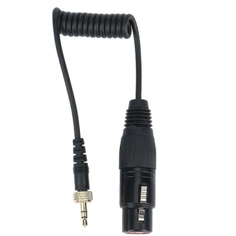 Câble de sortie microphone TRS 3,5 mm vers XLR femelle à verrouillage pour récepteurs sans fil (voir illustration)