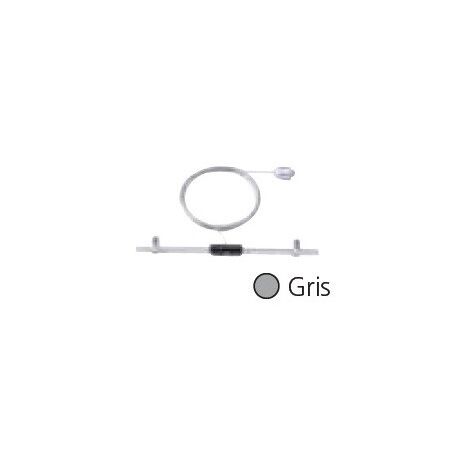 Câble de suspension 3m gris pour système luminaire câble tendu section 6mm² ALPHA TRAJECTOIRE 313200