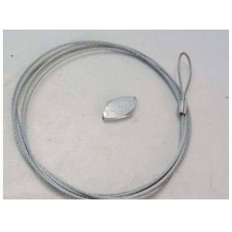 Câble de suspension extrémité avec boucle T3 longueur 3000mm (HF33FR) pour fixation chemin de câble MAVIL MV64198
