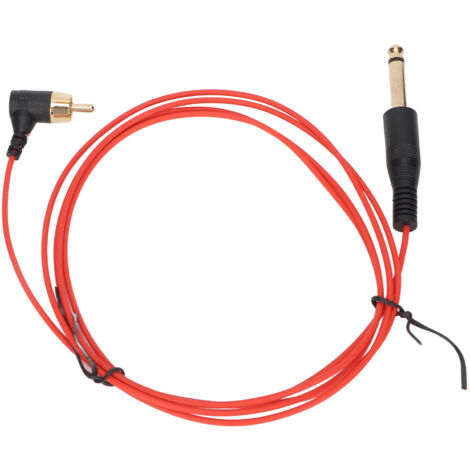 Câble de Tattoo Professionnel 2 Pièces avec Connecteurs RCA, Flexible et Rouge pour Machine à Tatouer