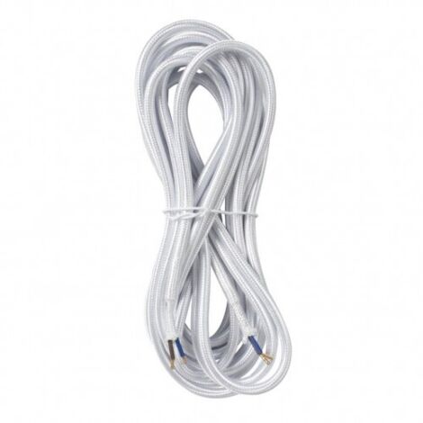 Cable de Tela 2 x 0,75 mm  Rollo de 5 m en Varios Colores para Lámparas