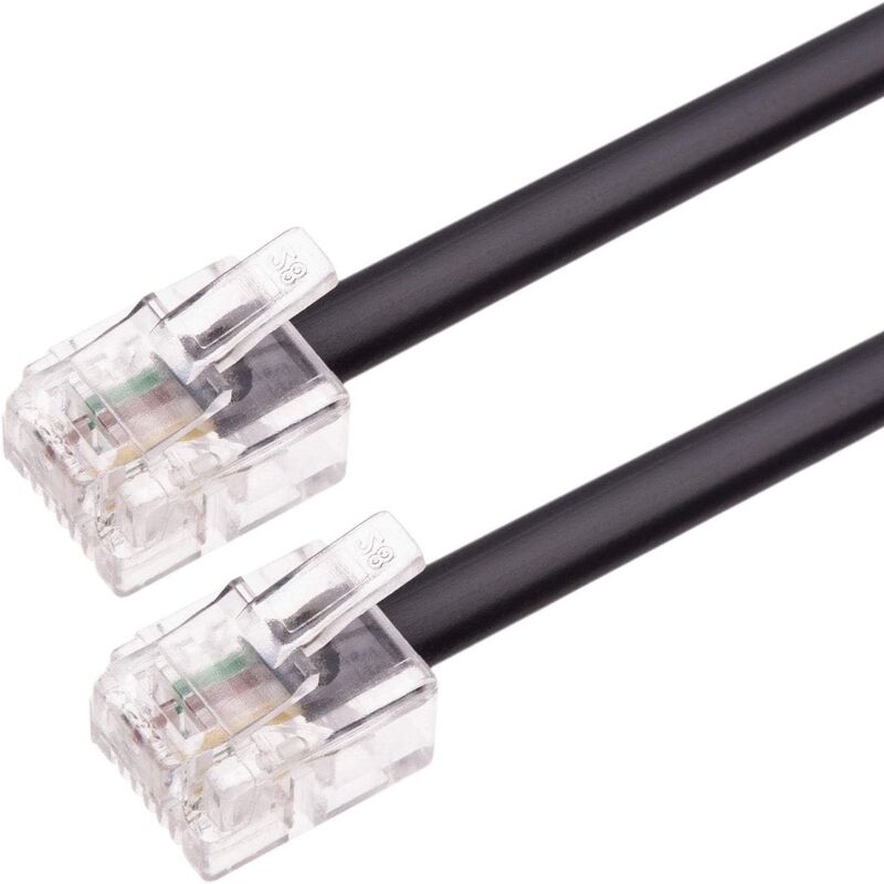 

Cable de telefono RJ11 6P4C M-M 3 M Negro