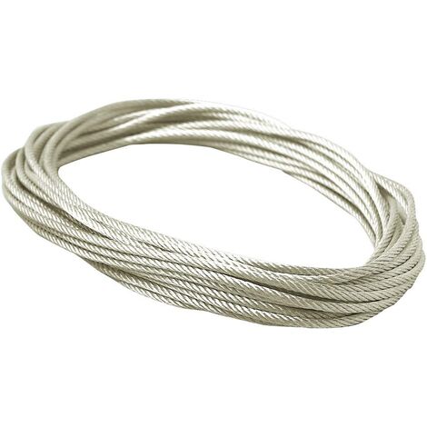 Câble de tension non isolé, clair, 4mm², 10m S47805