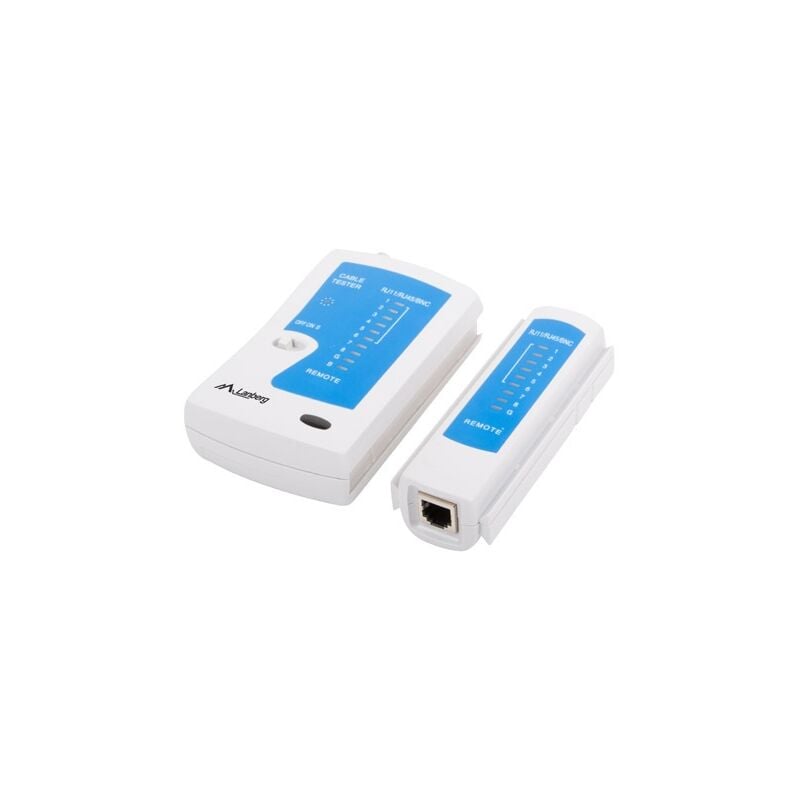 NT-0401 testeur de câble réseau testeur de câble utp/stp bleu, blanc - Lanberg
