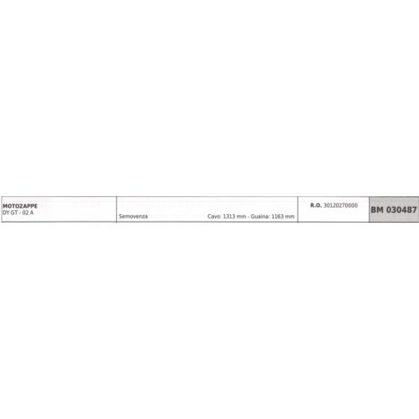 Câble de traction DAYEE motoculteur DY GT - 02 A câble 1313mm gaine 1163mm