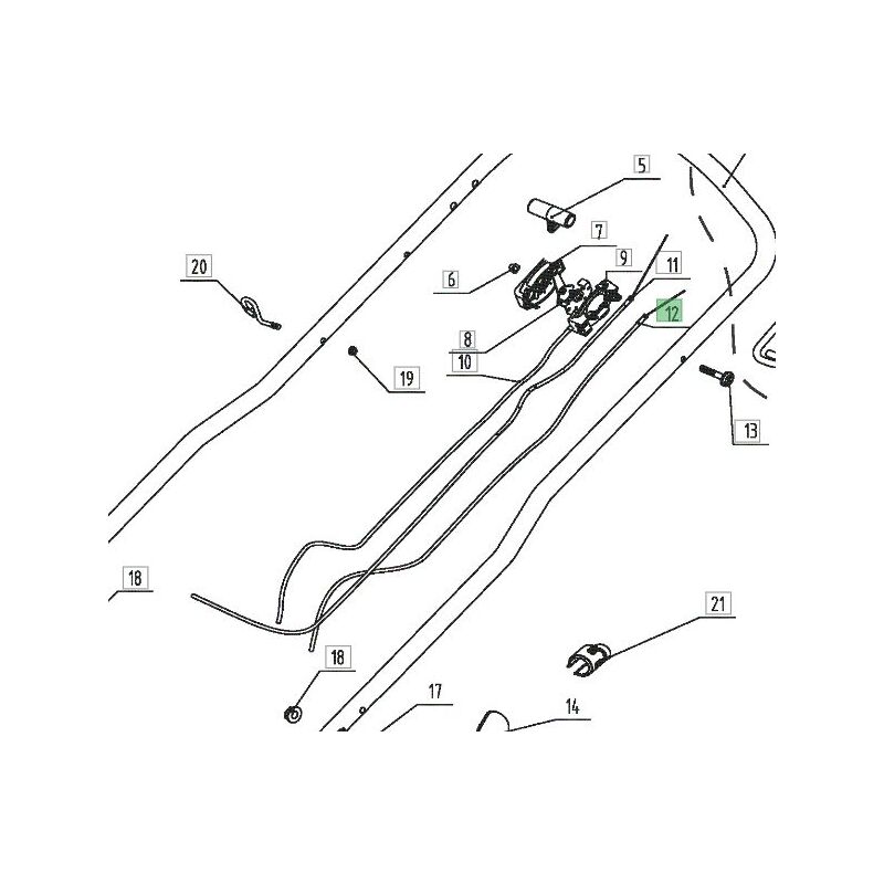 Câble de traction pour tondeuse Yard Force gm H53