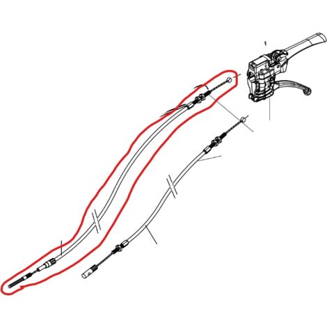 Cable de transmisión para motocultores ORIGINAL EMAK modelos BRIK1S 68310113R