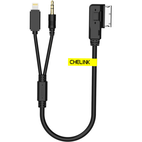 Câble de Transmission AMI vers AUX IN 3,5 mm - Pour Volkswagen MDI, Audi, Bentley - Entrée Audio Voiture