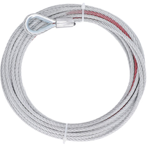 Câble de treuil en acier inoxydable 5,5mm, 10m de long, capacité 4500LBS pour remorquage