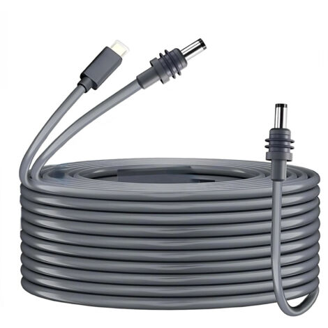 Câble de Type C et prise DC de 10 pieds, 18awg, vers cordon polyvalent étanche pour mini antenne parabolique, alimentation électrique 65W + PD