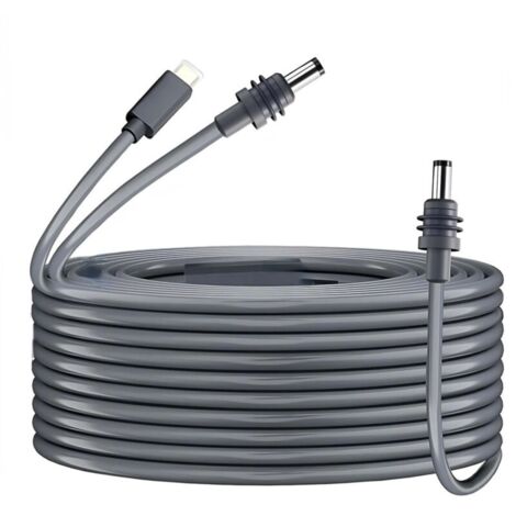 Câble de Type C et prise DC de 10 pieds, 18awg, vers cordon polyvalent étanche pour mini antenne parabolique, alimentation électrique 65W + PD