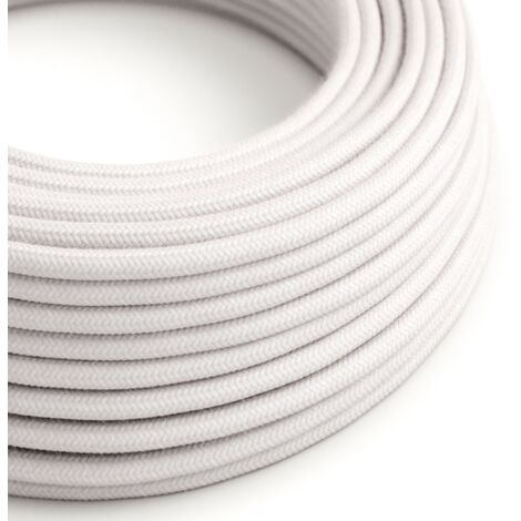 Câble d'éclairage en coton rose pâle - The Original Creative Cables, pour des installations design - RC16 - 1 mètre
