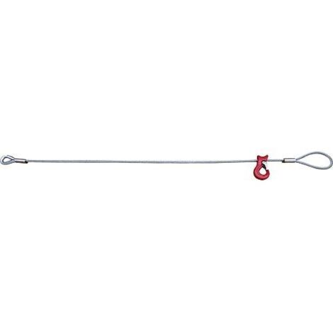 Câble d'élingue avec boucle + crochet coulissant, Ø: 12mm capacité de charge 1,2t, 5m