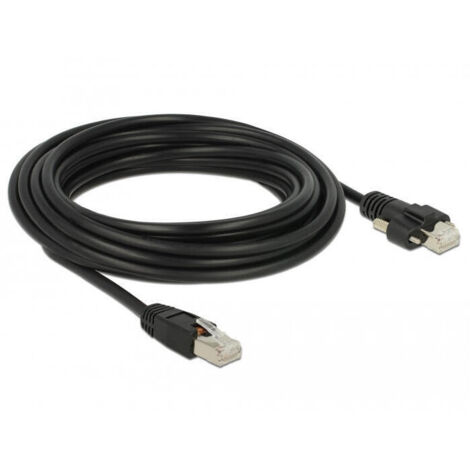 Cable delock cat.6 rj45-m  rj45-m con tornillos sstp 5.0m