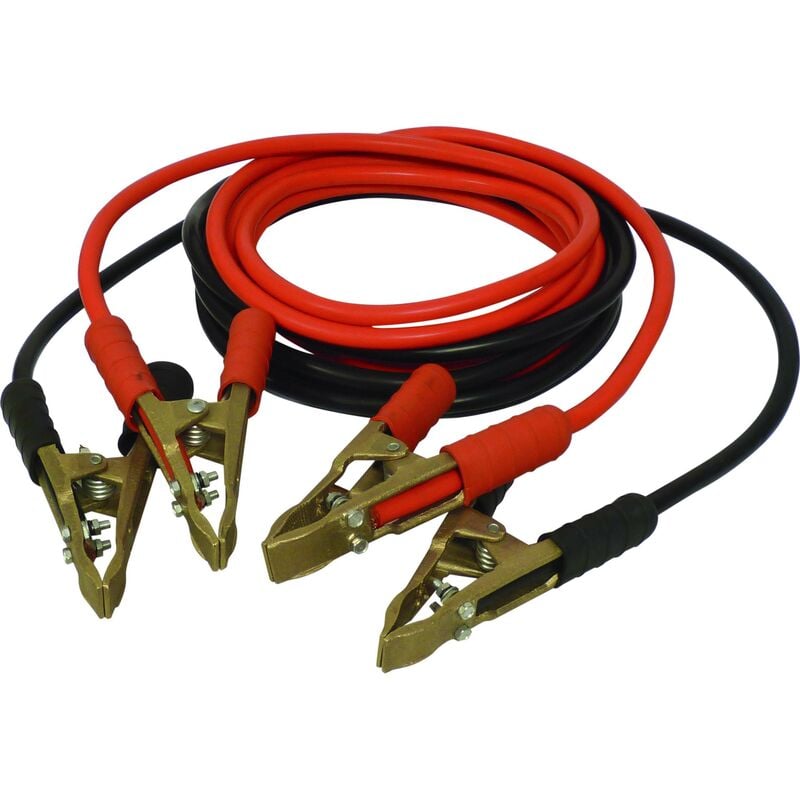 Cable demarrage cca 50mm² pinces laiton 2x5m Sodistart 04152