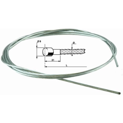 LEM SELECT Câble d'embrayage adaptable Pasquali Ø 3 X 2000 mm