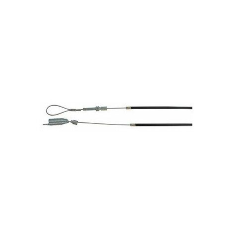 Câble D'embrayage Adaptable Pour Castelgarden Avec Ressort. Remplace Origine: 81001088/0 - Longueur Câble: 1300mm Longueur Gaine