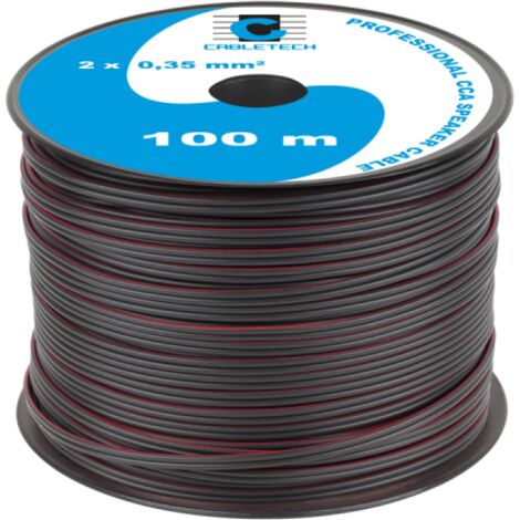Câble d'enceinte CCA Cabletech 2 x 0,35 mm 100 m