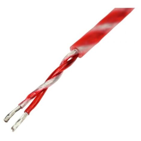 Câble d'enceinte torsadé OFC 2 x 1,5 mm², rouge