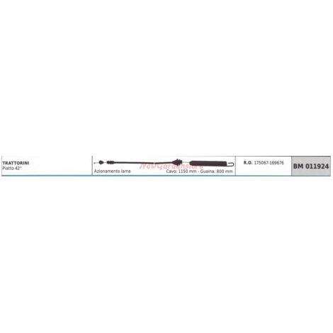 Câble d'entraînement de lame pour tracteur de pelouse AYP flat 42" 011924